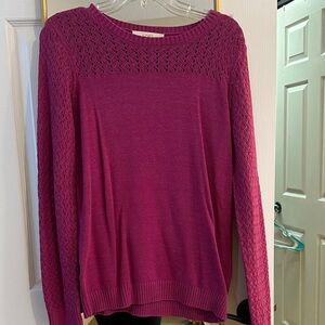 Like new LOFT Women's Magenta Sweater